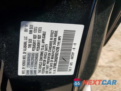 Zdjęcie 13 z 13 samochodu: 2015 HONDA ODYSSEY EXL VIN:5FNRL5H60FB014298 - miniatura