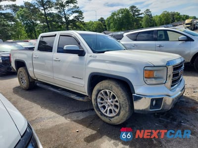 Czwarte zdjęcie samochodu z boku: 2014 GMC SIERRA K1500 SLE VIN:3GTU2UEC8EG371528 - miniatura
