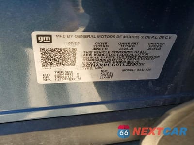 Zdjęcie 13 z 13 samochodu: 2026 CHEVROLET EQUINOX LT VIN:3GNAXPEG9TL229032 - miniatura