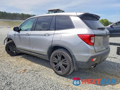 Drugie zdjęcie samochodu z przodu: 2019 HONDA PASSPORT SPORT VIN:5FNYF7H26KB001139 - miniatura