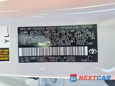 Zdjęcie 12 z 12 samochodu: 2026 TOYOTA PRIUS XLE VIN:JTDADABU8T3036388 - miniatura