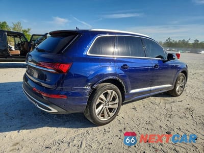 Trzecie zdjęcie samochodu z tyłu: 2021 AUDI Q7 PREMIUM PLUS VIN:WA1LJAF74MD026694 - miniatura