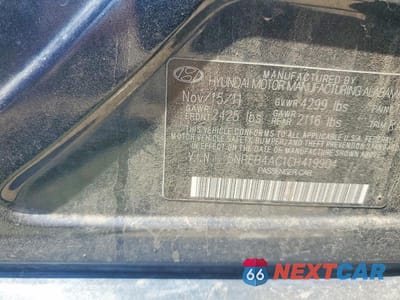 Zdjęcie 12 z 12 samochodu: 2012 HYUNDAI SONATA VIN:5NPEB4AC1CH419904 - miniatura