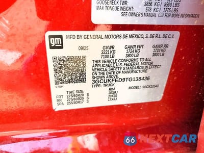 Zdjęcie 12 z 12 samochodu: 2026 CHEVROLET SILVERADO K1500 LT TRAIL BOSS VIN:3GCUKFED9TG138436 - miniatura
