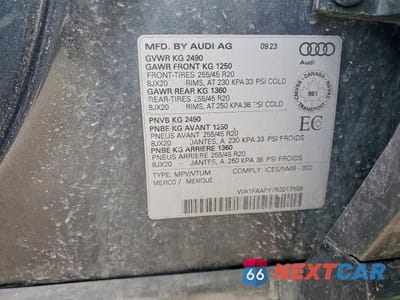 Zdjęcie 14 z 14 samochodu: 2024 AUDI Q5 PRESTIGE 45 VIN:WA1FAAFY7R2017559 - miniatura