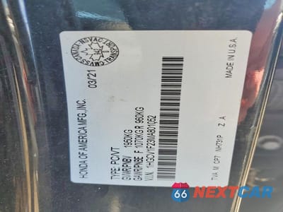Zdjęcie 12 z 12 samochodu: 2021 HONDA ACCORD SE VIN:1HGCV1F23MA801052 - miniatura