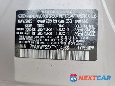 Zdjęcie 13 z 13 samochodu: 2026 HYUNDAI IONIQ 9 PERFORMANCE LIMITED VIN:7YAMWFS5XTY004986 - miniatura