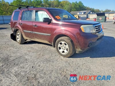 Czwarte zdjęcie samochodu z boku: 2013 HONDA PILOT LX VIN:5FNYF3H20DB039512 - miniatura
