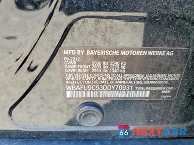 Zdjęcie 13 z 13 samochodu: 2013 BMW 550 XI VIN:WBAFU9C53DDY70931 - miniatura