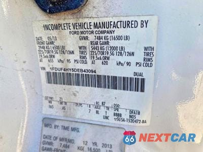 Zdjęcie 10 z 15 samochodu: 2013 FORD F-450 VIN:1FDUF4HY5DEB43094 - miniatura
