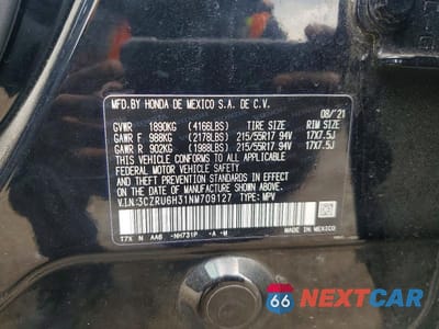 Zdjęcie 12 z 12 samochodu: 2022 HONDA HR-V LX VIN:3CZRU6H31NM709127 - miniatura