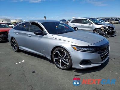 Czwarte zdjęcie samochodu z boku: 2021 HONDA ACCORD SPORT VIN:1HGCV1F3XMA079233 - miniatura