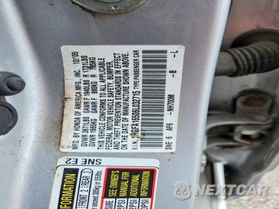 Zdjęcie 12 z 12 samochodu: 2006 HONDA CIVIC LX VIN:1HGFA16506L032715 - miniatura