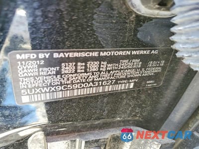 Zdjęcie 13 z 13 samochodu: 2013 BMW X3 XDRIVE28I VIN:5UXWX9C59D0A31627 - miniatura