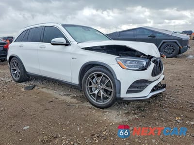 Czwarte zdjęcie samochodu z boku: 2022 MERCEDES-BENZ GLC 43 4MATIC AMG VIN:W1N0G6EB2NV396346 - miniatura