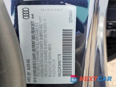 Zdjęcie 12 z 12 samochodu: 2017 AUDI A7 PRESTIGE VIN:WAU22AFC8HN017179 - miniatura