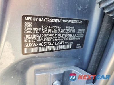 Zdjęcie 13 z 13 samochodu: 2013 BMW X3 XDRIVE28I VIN:5UXWX9C51D0A12943 - miniatura