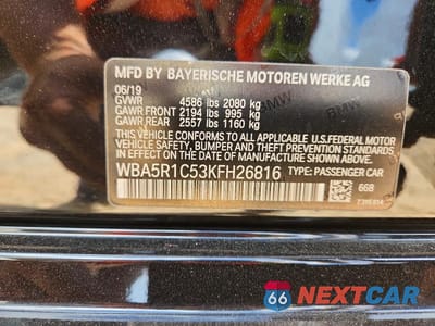 Zdjęcie 13 z 13 samochodu: 2019 BMW 330I VIN:WBA5R1C53KFH26816 - miniatura