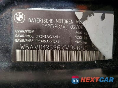 Zdjęcie 12 z 12 samochodu: 2006 BMW 325 XI VIN:WBAVD13556KV09650 - miniatura