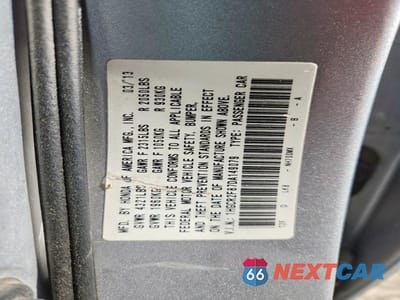 Zdjęcie 13 z 13 samochodu: 2013 HONDA ACCORD EXL VIN:1HGCR2F87DA149079 - miniatura
