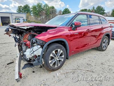2021 TOYOTA HIGHLANDER HYBRID XLE 5TDGBRCH2MS514305 - główne zdjęcie licytacji z USA - miniatura