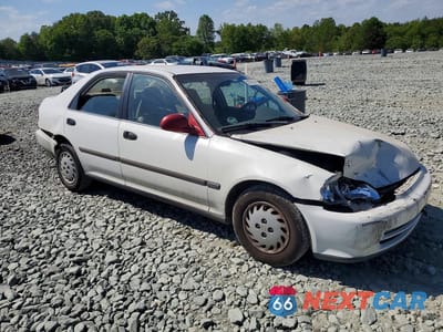 Czwarte zdjęcie samochodu z boku: 1992 HONDA CIVIC LX VIN:1HGEG8653NL074572 - miniatura