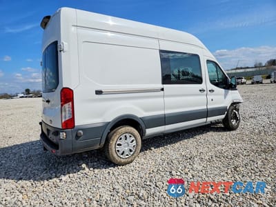 Trzecie zdjęcie samochodu z tyłu: 2018 FORD TRANSIT 250 DELIVERY VAN VIN:1FTYR2XG5JKB40543 - miniatura