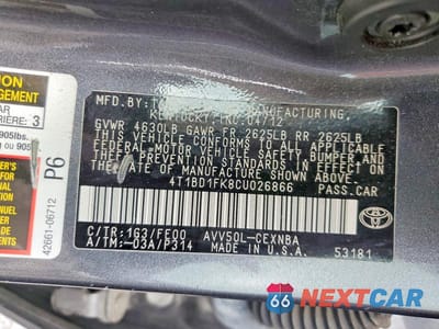 Zdjęcie 12 z 12 samochodu: 2012 TOYOTA CAMRY HYBRID LE VIN:4T1BD1FK8CU026866 - miniatura