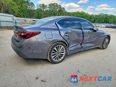Trzecie zdjęcie samochodu z tyłu: 2021 INFINITI Q50 LUXE VIN:JN1EV7BR8MM754146 - miniatura