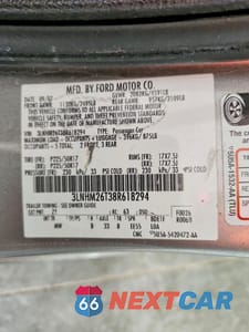Zdjęcie 12 z 12 samochodu: 2008 LINCOLN MKZ VIN:3LNHM26T38R618294 - miniatura