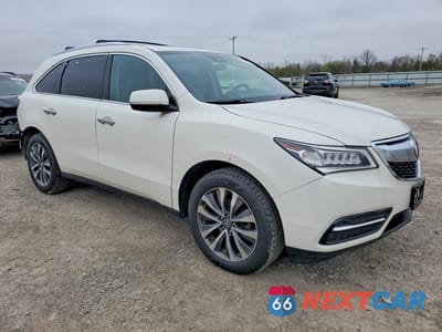 Czwarte zdjęcie samochodu z boku: 2016 ACURA MDX TECHNOLOGY VIN:5FRYD4H41GB042516 - miniatura