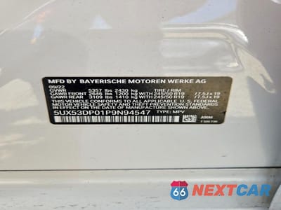 Zdjęcie 14 z 14 samochodu: 2023 BMW X3 XDRIVE30I VIN:5UX53DP01P9N94547 - miniatura