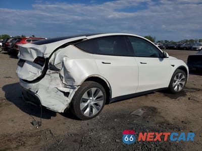 Trzecie zdjęcie samochodu z tyłu: 2022 TESLA MODEL Y VIN:7SAYGDEE6NF307100 - miniatura