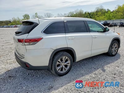 Trzecie zdjęcie samochodu z tyłu: 2015 TOYOTA HIGHLANDER XLE VIN:5TDJKRFH4FS200756 - miniatura