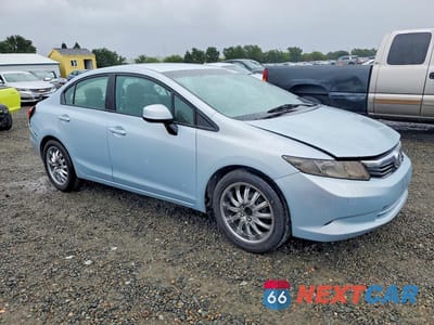 Czwarte zdjęcie samochodu z boku: 2012 HONDA CIVIC LX VIN:19XFB2F56CE352708 - miniatura