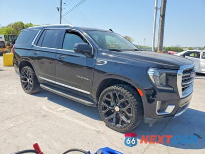 Czwarte zdjęcie samochodu z boku: 2021 GMC YUKON SLT VIN:1GKS1BKD5MR117631 - miniatura