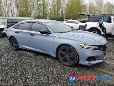 Czwarte zdjęcie samochodu z boku: 2022 HONDA ACCORD SPORT SE VIN:1HGCV1F40NA007564 - miniatura