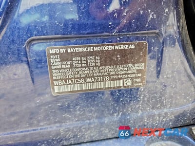 Zdjęcie 12 z 12 samochodu: 2018 BMW 530 XI VIN:WBAJA7C58JWA73178 - miniatura