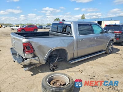 Trzecie zdjęcie samochodu z tyłu: 2021 RAM 1500 LARAMIE VIN:1C6SRFJT2MN735718 - miniatura