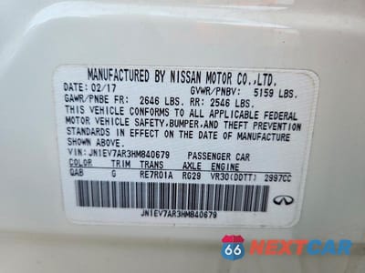 Zdjęcie 12 z 12 samochodu: 2017 INFINITI Q50 3.0T PREMIUM VIN:JN1EV7AR3HM840679 - miniatura