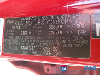 Zdjęcie 12 z 12 samochodu: 2015 KIA FORTE LX VIN:KNAFX4A66F5288499 - miniatura