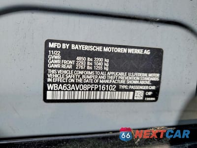 Zdjęcie 12 z 12 samochodu: 2023 BMW 430I GRAN COUPE VIN:WBA63AV08PFP16102 - miniatura