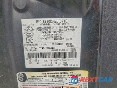 Zdjęcie 12 z 12 samochodu: 2013 FORD F150 SUPERCREW VIN:1FTFW1ET4DKD66622 - miniatura