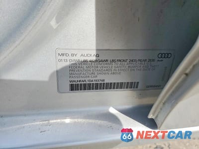 Zdjęcie 12 z 12 samochodu: 2013 AUDI A4 PREMIUM PLUS VIN:WAUHFAFL1DA193748 - miniatura