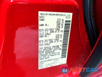 Zdjęcie 13 z 13 samochodu: 2022 NISSAN FRONTIER PRO-4X VIN:1N6ED1EK8NN693613 - miniatura