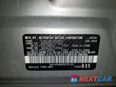 Zdjęcie 13 z 13 samochodu: 2024 MITSUBISHI OUTLANDER SE VIN:JA4J4VA82RZ076123 - miniatura