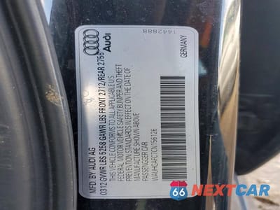 Zdjęcie 12 z 12 samochodu: 2012 AUDI A6 PRESTIGE VIN:WAUHGAFC7CN156126 - miniatura