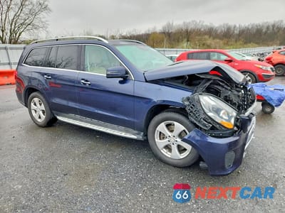Czwarte zdjęcie samochodu z boku: 2017 MERCEDES-BENZ GLS 450 4MATIC VIN:4JGDF6EE3HA804379 - miniatura