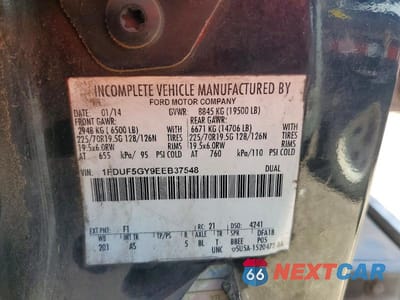 Zdjęcie 12 z 12 samochodu: 2014 FORD F550 SUPER DUTY VIN:1FDUF5GY9EEB37548 - miniatura