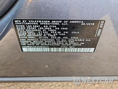 Zdjęcie 13 z 13 samochodu: 2018 VOLKSWAGEN ATLAS SEL PREMIUM VIN:1V2NR2CA6JC582812 - miniatura